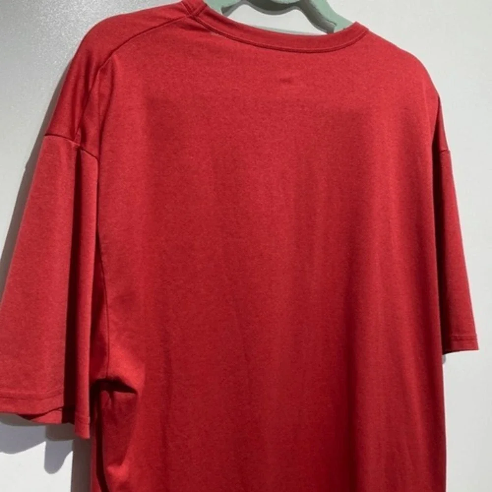 Nike Men's Red Fit Dry Crew Neck Short Sleeve Athletic T-Shirt Size Extra Large